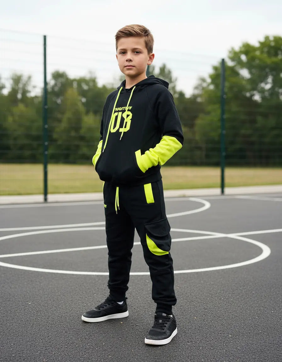 Conjunto Deportivo Niños Pants Sudadera Kids Neon Zero 3