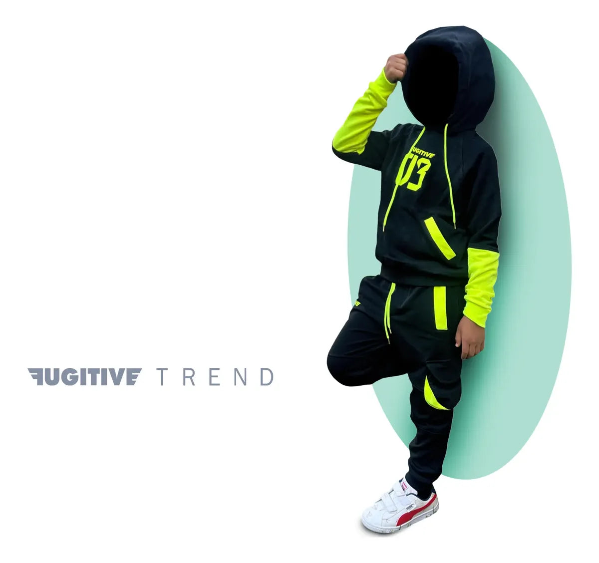Conjunto Deportivo Niños Pants Sudadera Kids Neon Zero 3