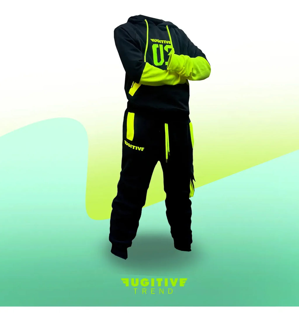 Conjunto Deportivo Niños Pants Sudadera Kids Neon Zero 3