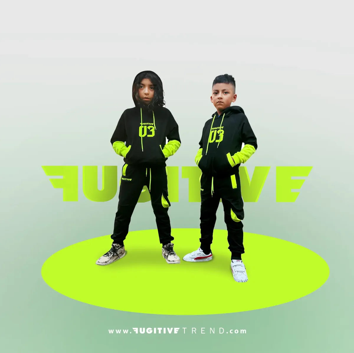 Conjunto Deportivo Niños Pants Sudadera Kids Neon Zero 3