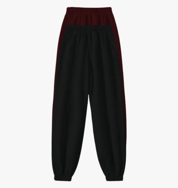 Pants Jogger Deportivo Felpa Varios Colores Comodo 2 Pz