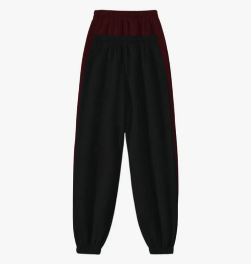 Pants Jogger Deportivo Felpa Varios Colores Comodo 2 Pz