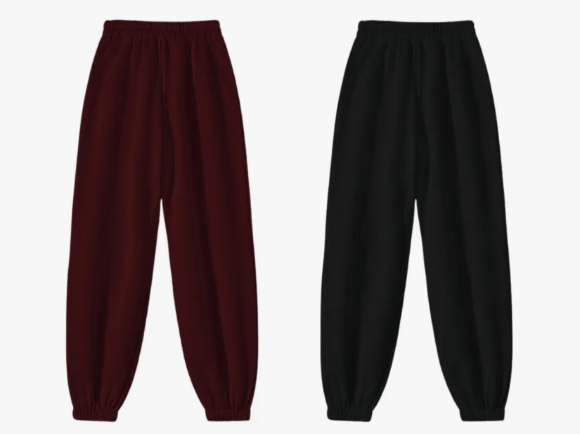 Pants Jogger Deportivo Felpa Varios Colores Comodo 2 Pz