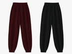 Pants Jogger Deportivo Felpa Varios Colores Comodo 2 Pz